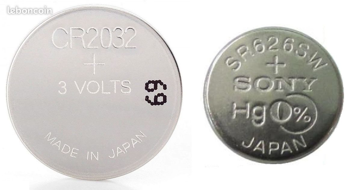 Piles CR2032 (DL2032) & Sony 377 (SR626SW) (image 1)