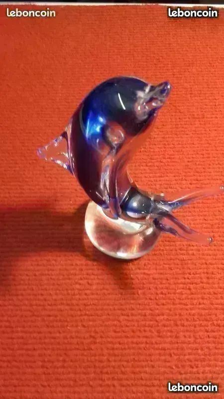 Dauphin verre murano excellent état idée cadeau 30e sur envoie (image 2)