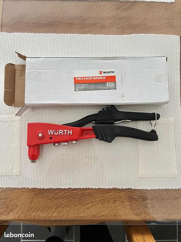 NEUVE pince à rivet WURTH - Bricolage