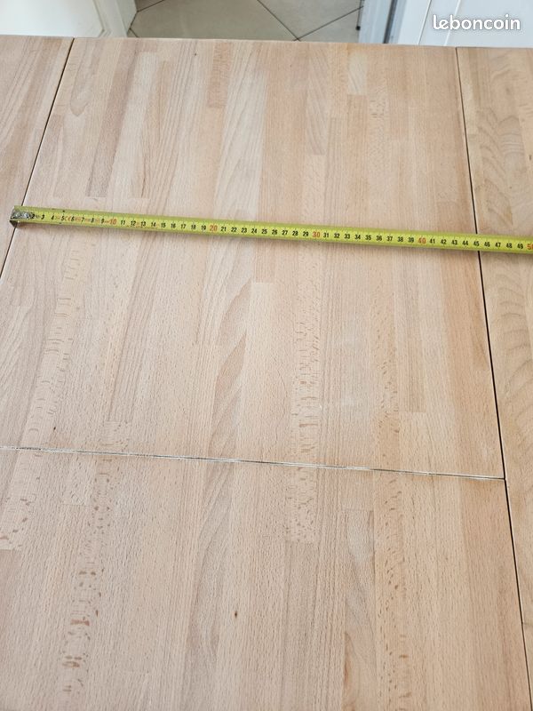 Table en pin massif avec alonge 203 cm x 100 cm (image 12)