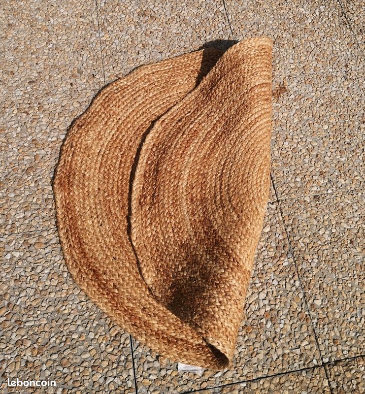 Tapis 100% jute, diamètre 90cm (image 4)