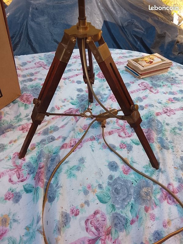 Ancienne lampe lumière abat-jour (image 2)