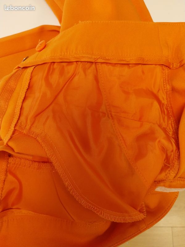 Pantalon droit / cigarette orange RESERVED « Eco Aware » — Neuf sans étiquette — Taille 36 (S) (image 8)