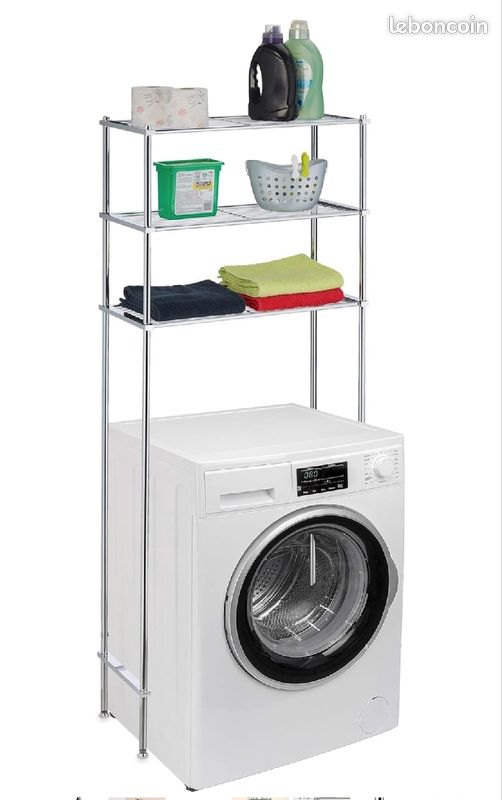 Etagère de Machine à Laver WC SDB en métal (image 1)