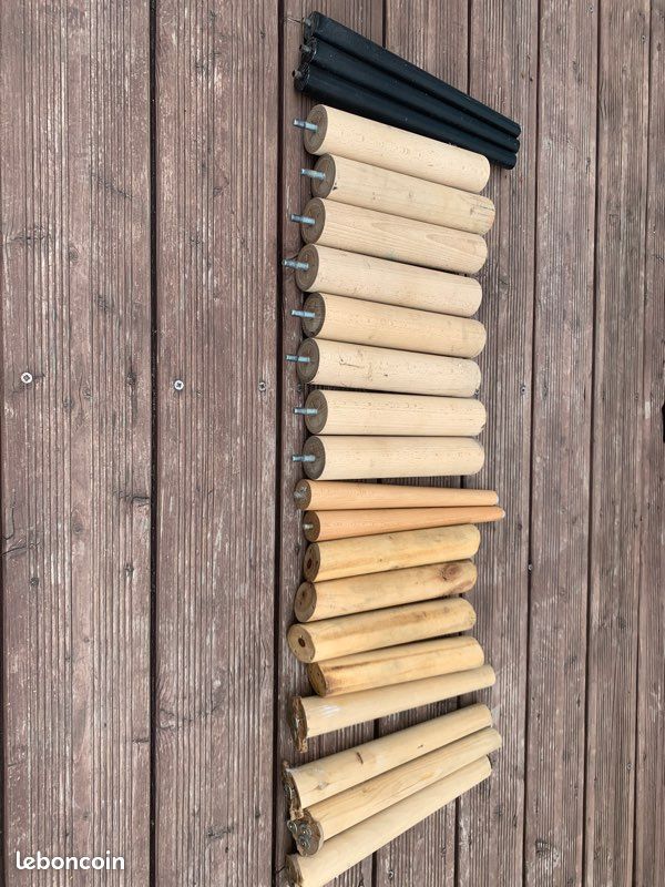 Lot de pied en bois pour lit table basse 2 / pièce (image 6)