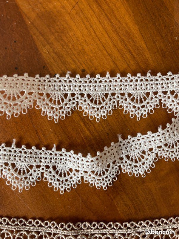 Lot de galon dentelle croquet (image 7)