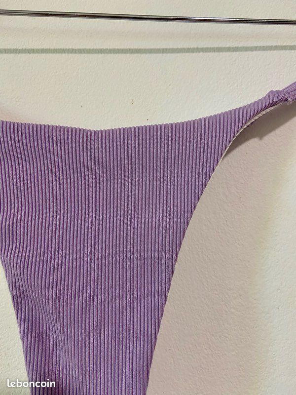 Bas de maillot bi color réversible 💜🩷🤍 (image 2)