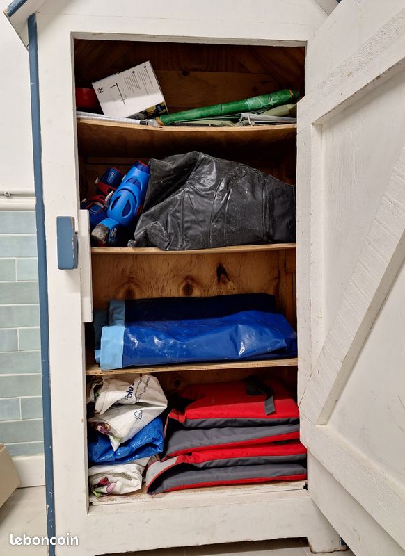 Armoire avec étagères, style plage (image 4)