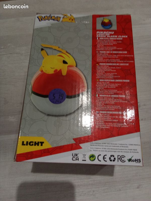 RÉVEIL POKEMON PIKACHU EUR 24,00 - FR