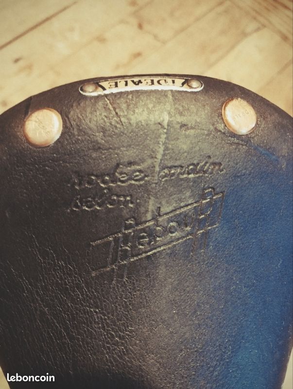 Selle vintage Ideale 90 spéciale compétition rodée main selon rebour + collier de selle ideale + collier de selle ideale - Équipements vélos