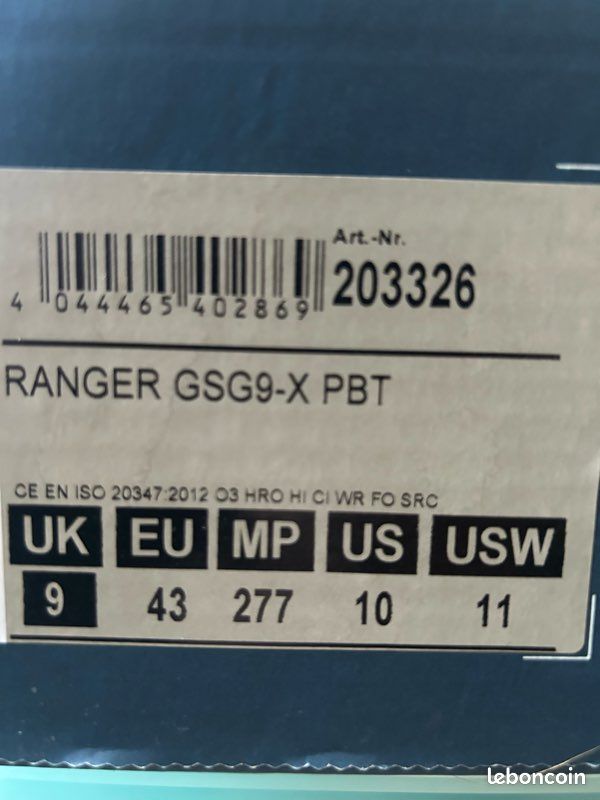 Rangers cuir Haix taille 43 (image 2)
