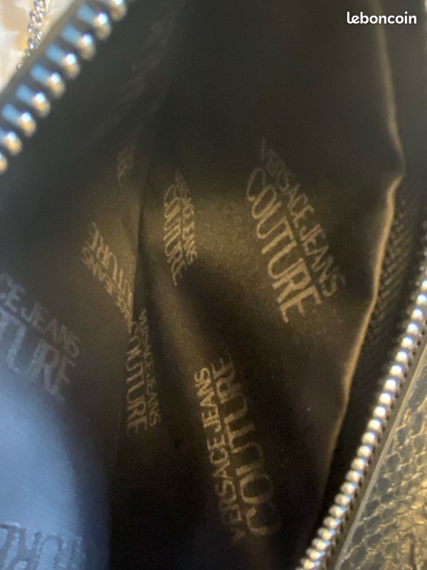 Pochette femme élégante bandoulière noir Versace Jeans Couture très bon état (image 7)
