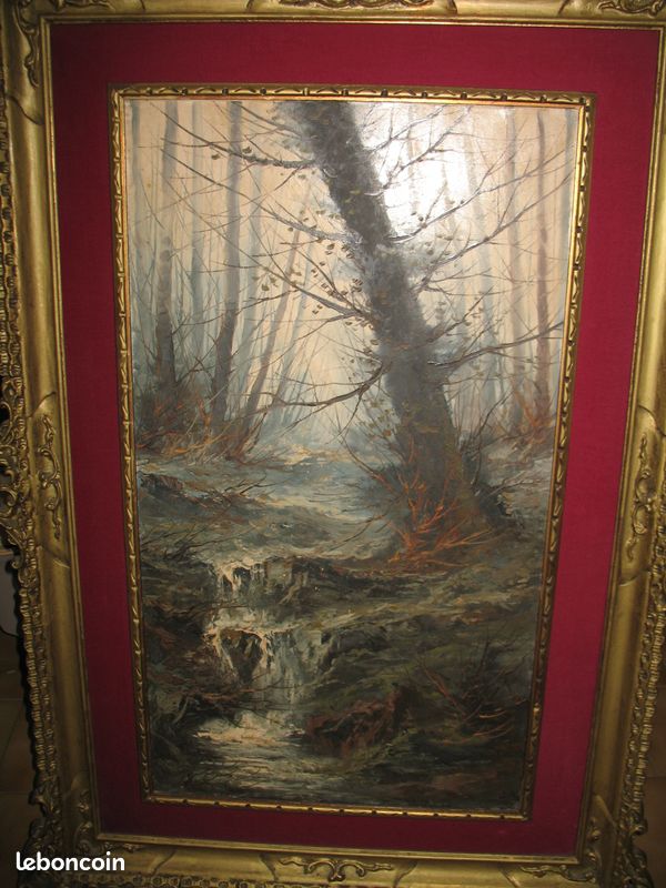 Très GRAND TABLEAU Huile sur Toile Cadre G. DORE 114 X 79 cm HT uuu (image 9)