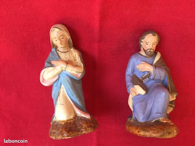 Ancien Santon Devineau - Joseph Taille 3 - Crèche Provençale - Figurine