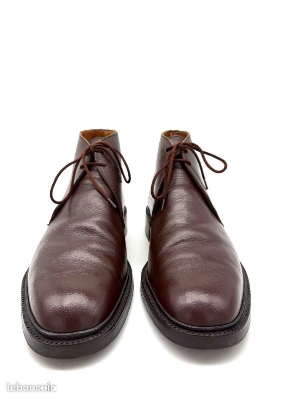 Chaussures Homme CIAK Marron Cuir - Taille UK 10 (EU 44) - Bout Carré - Neuv Jamais Portées - Style Habillé