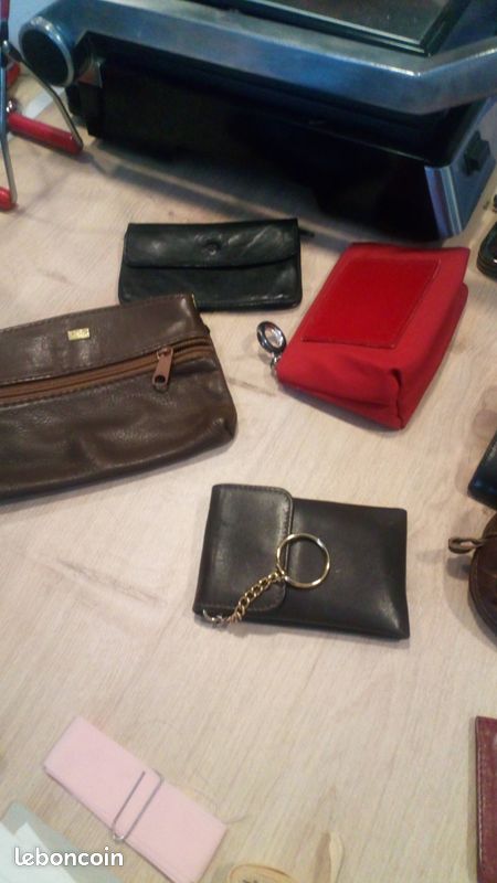 Neuf-et Occasions-9porte monnaies cuir+1porte clefs cuir de veau neuf (image 3)