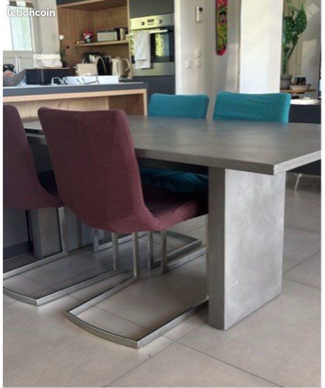 Îlot de cuisine équipé avec table et chaises (image 3)