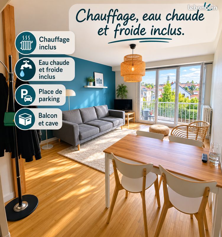Appartement 3 pièces 57 m² · à Nantes · 57 m² · 945 €/mois