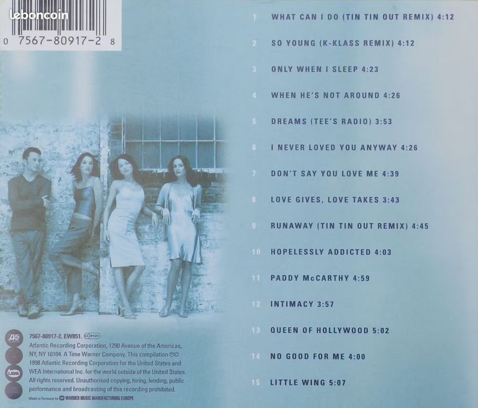 The Corrs / Talk on corners "Remixes"(CD ALBUM) (image 2)