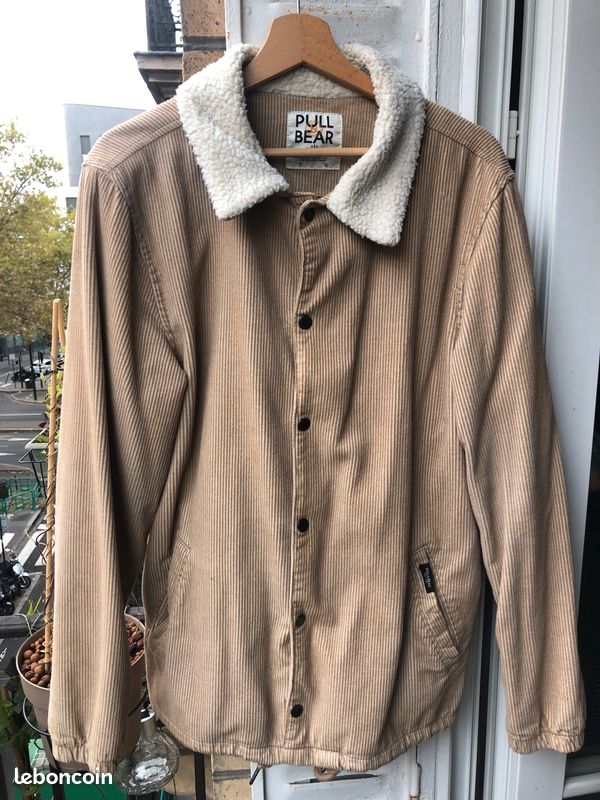 Veste velours côtelé beige Pull and Bear ÉTAT NEUF Vêtements