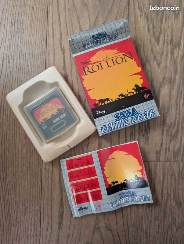 Jeu Sega Game Gear The Lion King / Le Roi Lion - Cartouche En Bon état De Fonctionnement