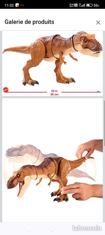 Jurassic World T-Rex (son pas et rugissement) Jeux Jouets