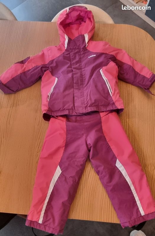 Ensemble combinaison de ski fille ans manteau et pantalon Wed'ze