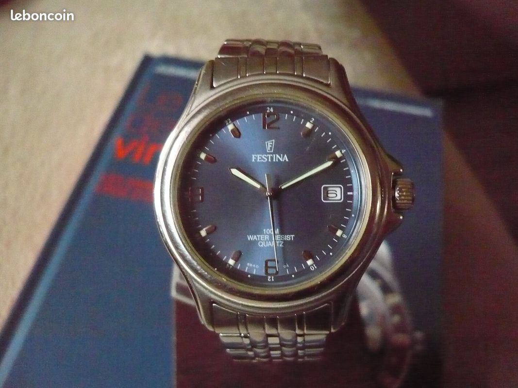 Montre Homme Vintage Festina Collection 8920 03 - Quartz, étanche 5ATM, Aiguilles Lumineuses
