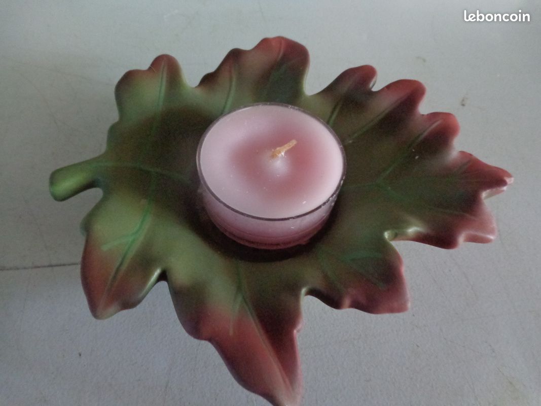 Bougeoir PartyLite - 3 Portes Bougies à Réchaud - Citrouille En Fête - Neuf