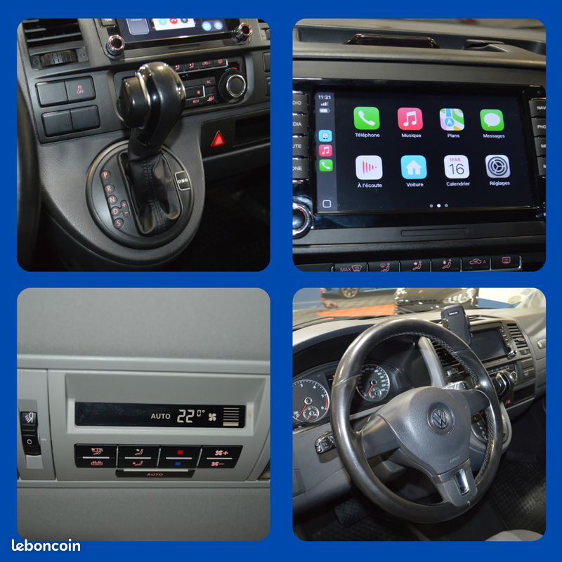 VW CARAVELLE LONGUE 2.0 BITDI 180 DSG7 8 PLACES-06/2010- Réfection Moteur Fiabilisé-GPS CarPlay-Attelage-Etat Rare-Historique Limpide-Garantie 6 Mois (image 10)