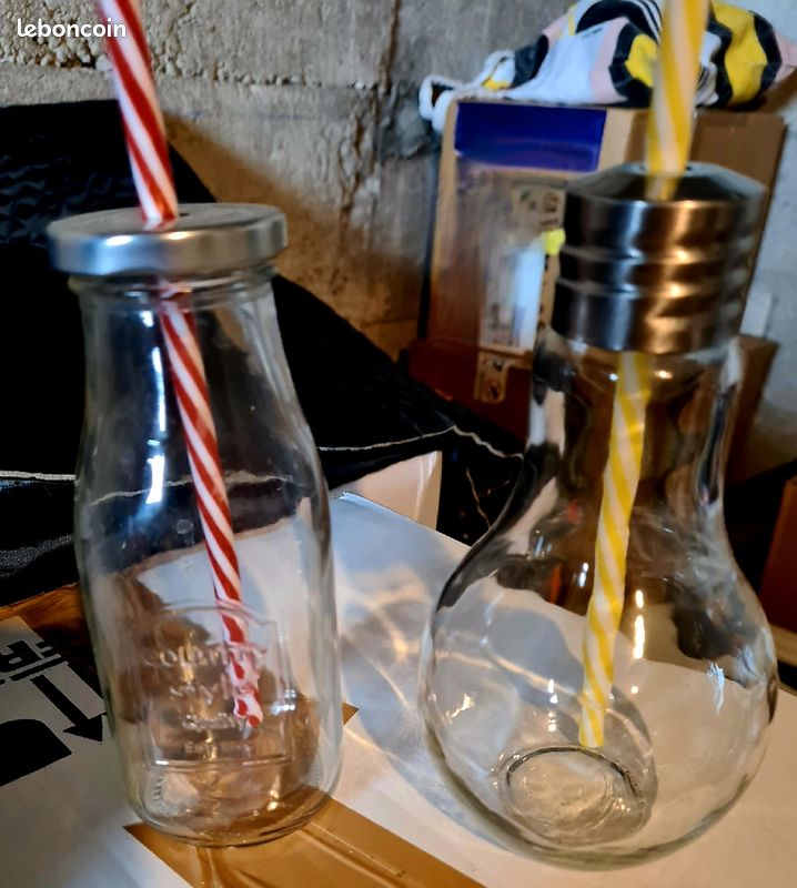 Jars avec paille (image 1)