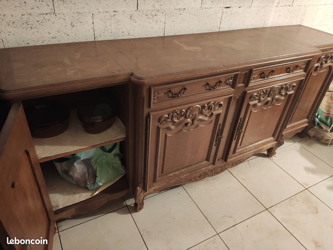 Ancien Buffet Enfilade en Bois massif (image 2)