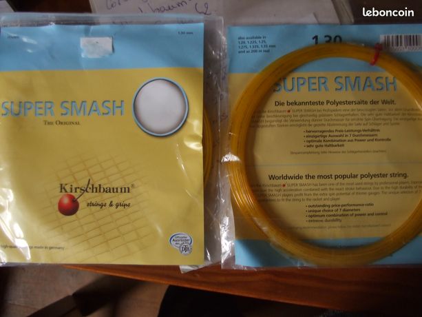 Kirschbaum Super Smash Cordage Tennis - Orange - Co-polyester - Contrôle Et Puissance