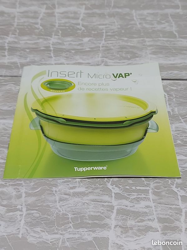 livret insert micro vap MICRO VAP vert complet avec insert, 8 ramequins et couvercle + livrets  recettes main image 0