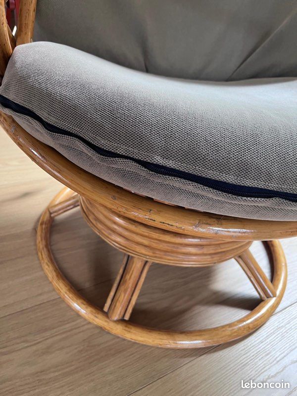 Fauteuil en rotin (image 4)