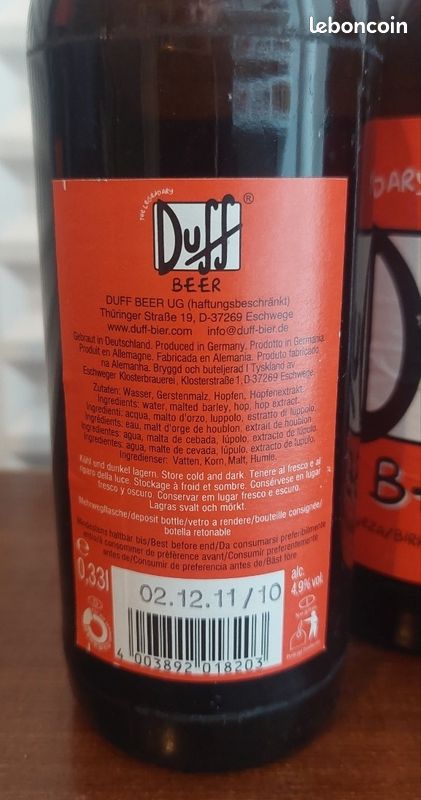4 bières Duff Simpson (image 2)