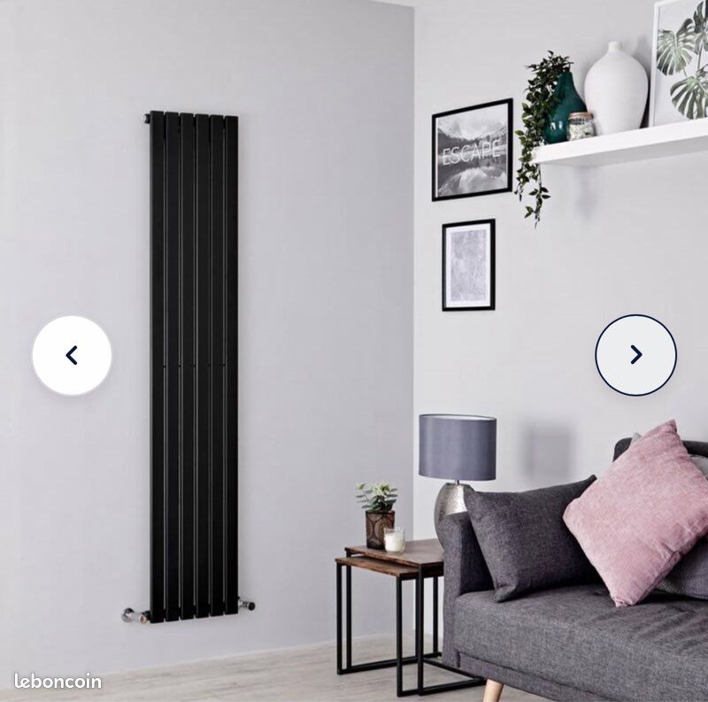 Chauffage/ Radiateur verticale design noir neuf HudsonReed (image 2)
