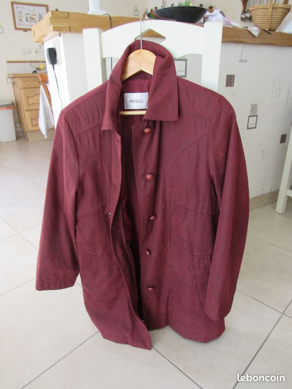 Veste vintage en velours noir taille 40/42 réf V12