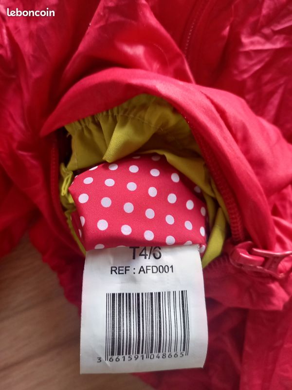 Coupe-vent "Fraise" taille 4/6 ans (image 4)
