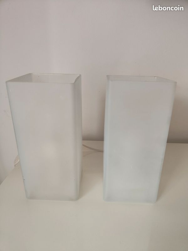 Lot 2 lampes blanches (image 2)