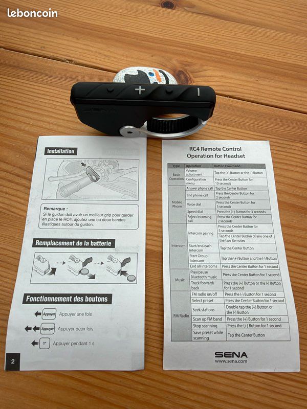 SENA RC4 Télécommande Intercom (image 3)