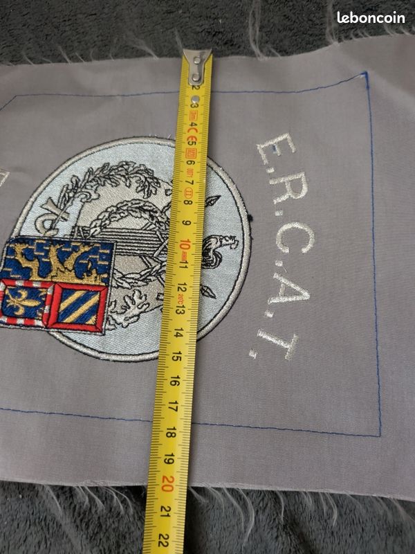 Fanion drapeau militaire e.r.c.a.t dijon armée française (image 5)