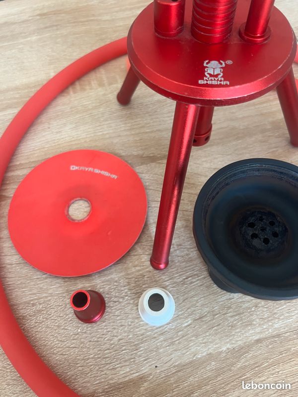 Chicha Kaya Shisha Tripod Rouge (image 2)