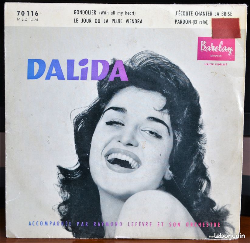 Disque 45 Tours Dalida (image 1)