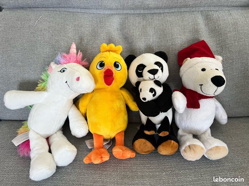 Lot de 4 peluches (image 1)