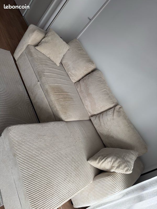 Canapé beige (image 2)
