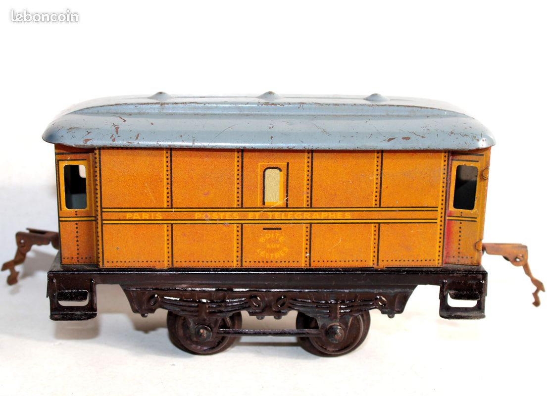 Wagon Postes Et Télégraphes JEP O - Train Ancien En Métal Peint - Occasion