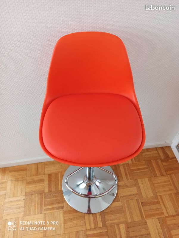 Tabouret bar orange (image 1)