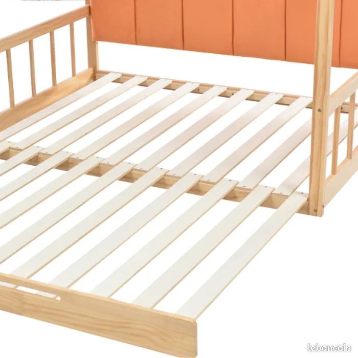 Lit cabane enfant 140x200 cm (image 10)