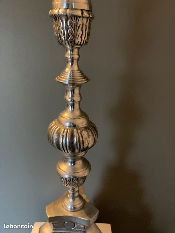 Bougeoir Baroque Chromé (image 7)